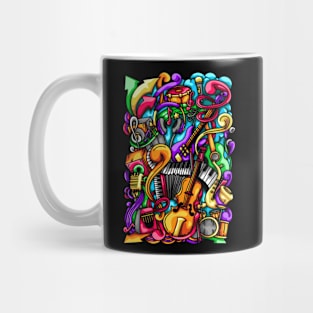 Music Doodle Illustration Mug